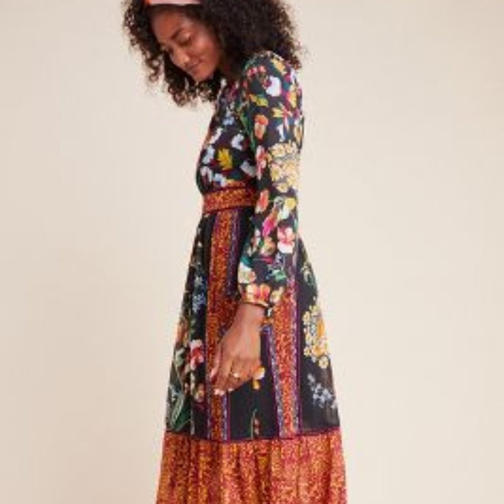 Anthropologie Maeve ADAIR MIDI DRESS